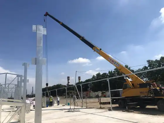 Nhiệt điện Nhơn Trạch 3&4 — Lắp dựng kết cấu
